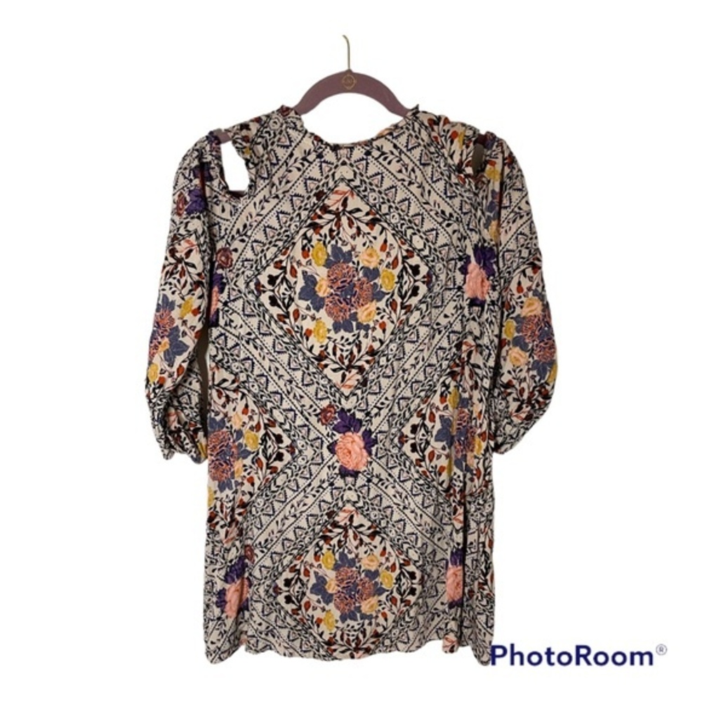 Juniors Rewind Cold Shoulder Long Sleeve Tunic Size Medium